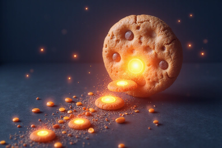 Illustration des cookies comme de petits fichiers numériques